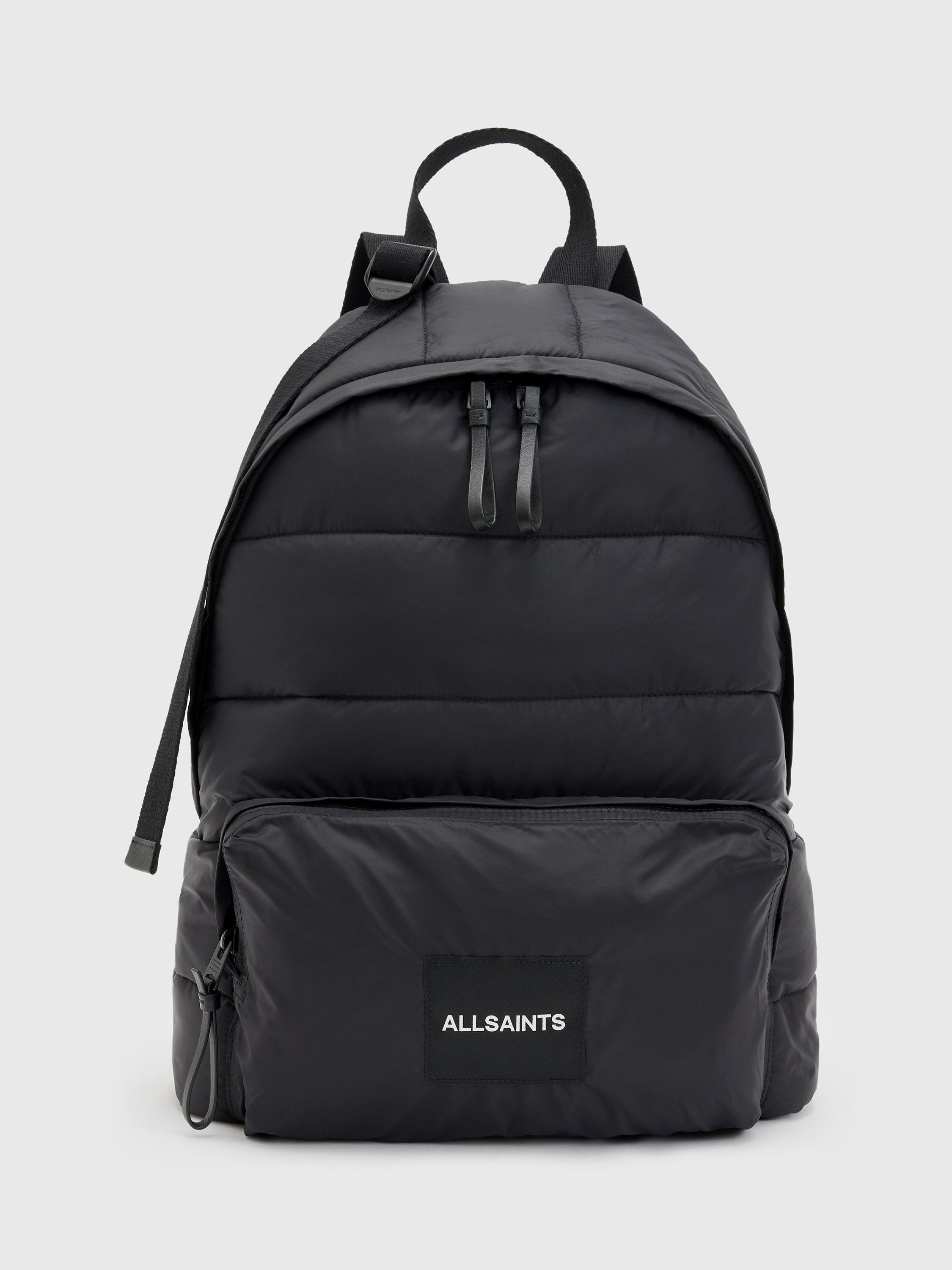 AllSaints Zone Quilted Backpack, Black