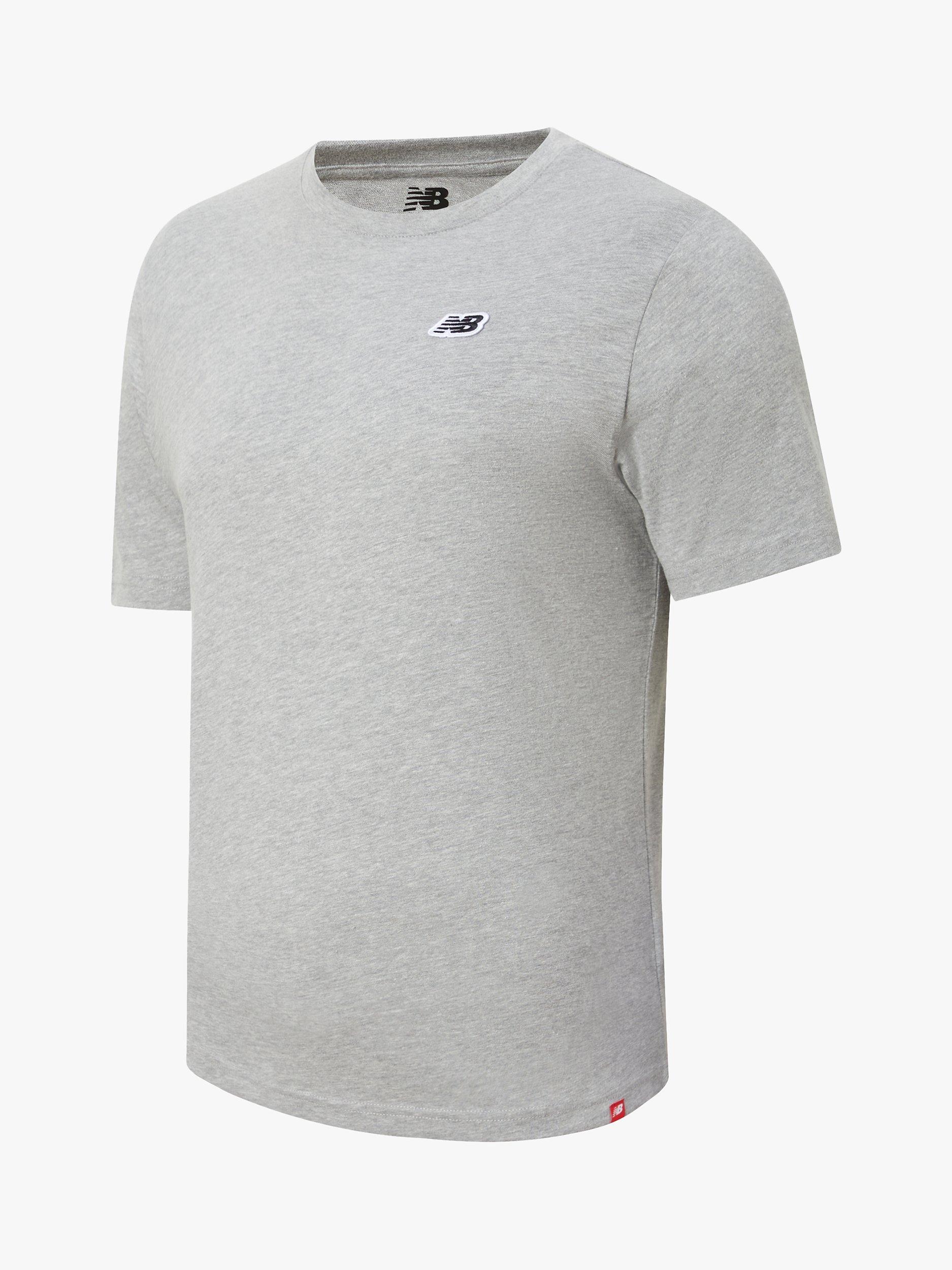 New Balance Men's Small Logo T-Shirt, Athletic Grey