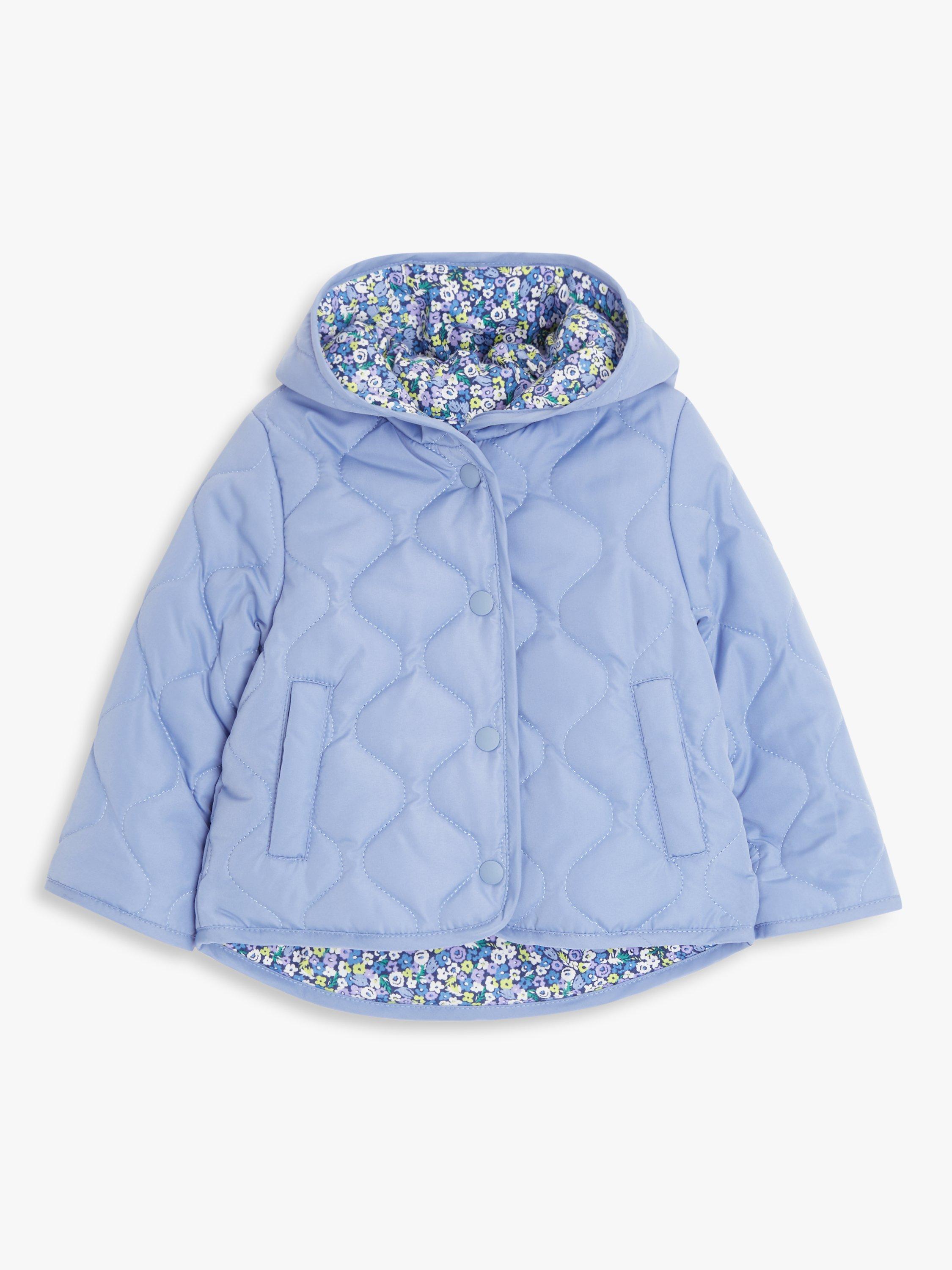 John Lewis Baby Reversible Quilted Jacket, Blue £25.00 - £27.00