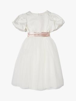 Angel & Rocket Kids' Celine Tulle Bridesmaid Dress, Ivory, Ivory