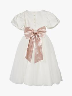 Angel & Rocket Kids' Celine Tulle Bridesmaid Dress, Ivory - view 2, Ivory
