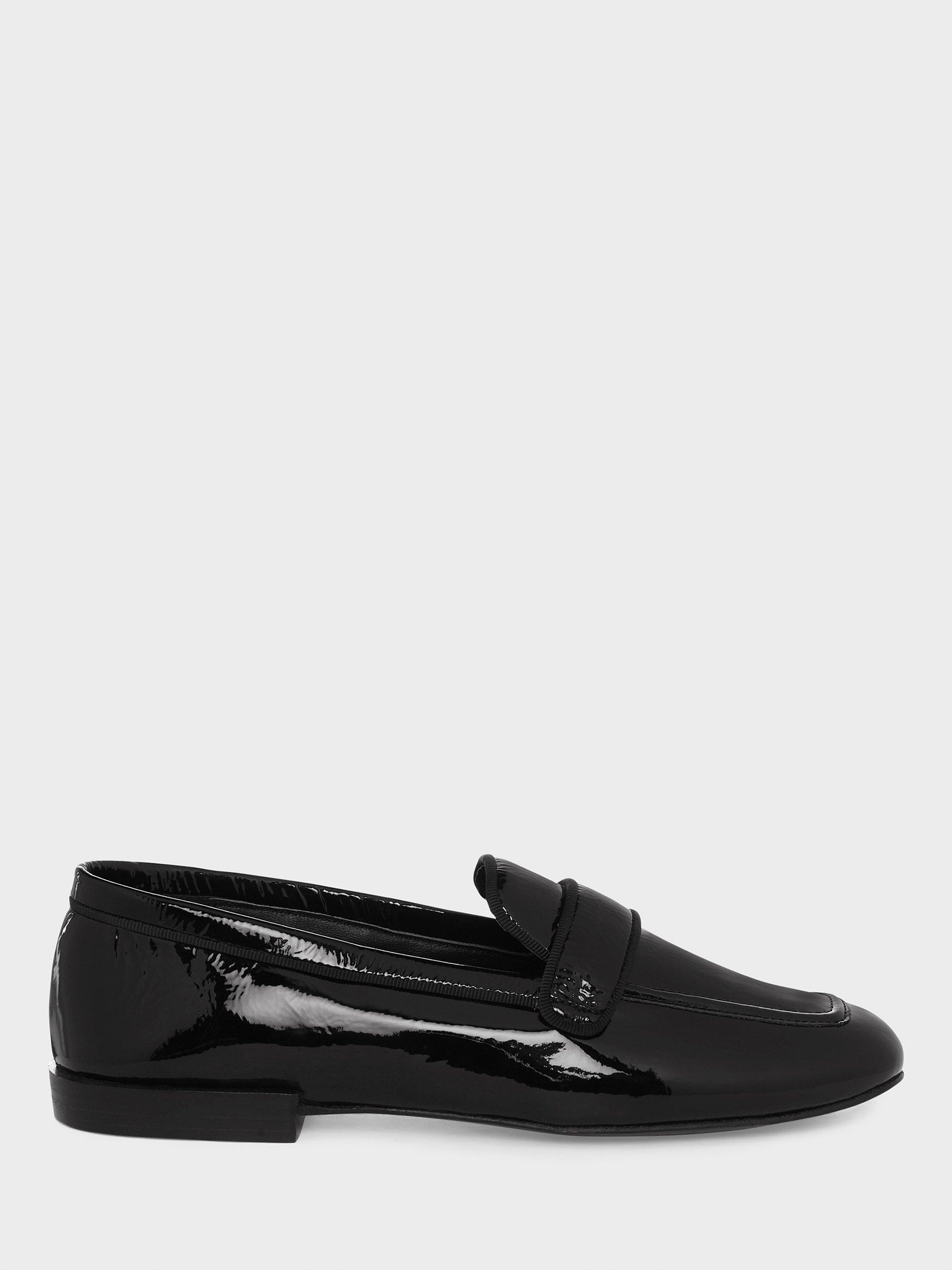 Hobbs Vivian Patent Leather Loafers, Black