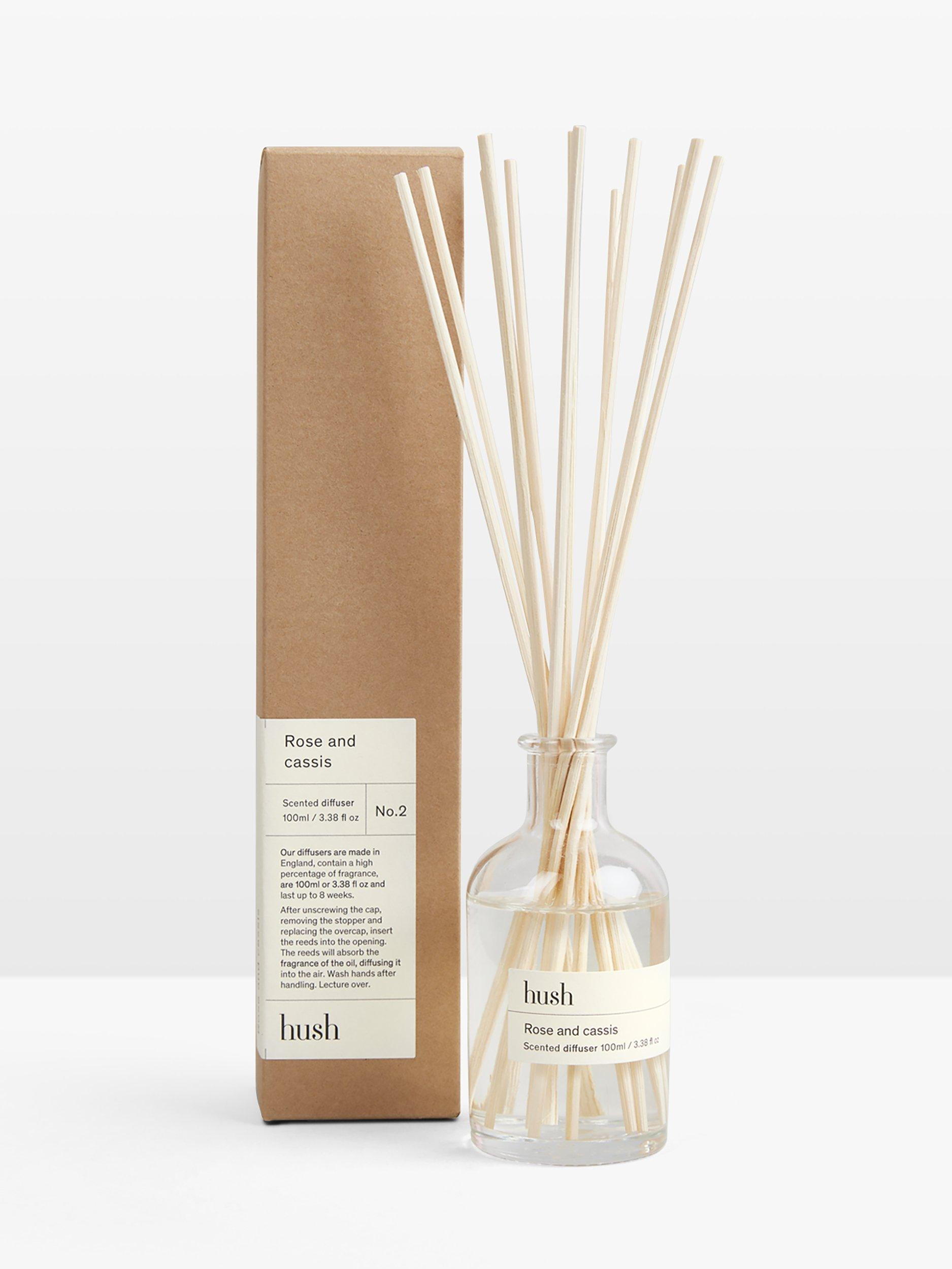 HUSH Rose & Cassis Scented Diffuser, 100ml