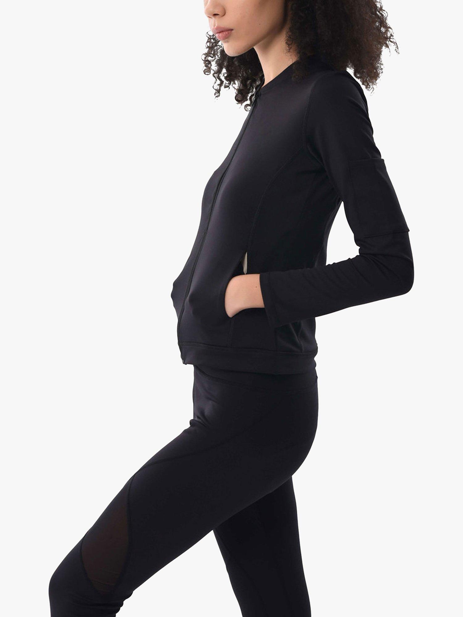 Product image 4 of 4, which shows Closet London Zip Up Sports Jacket, Black, 8
