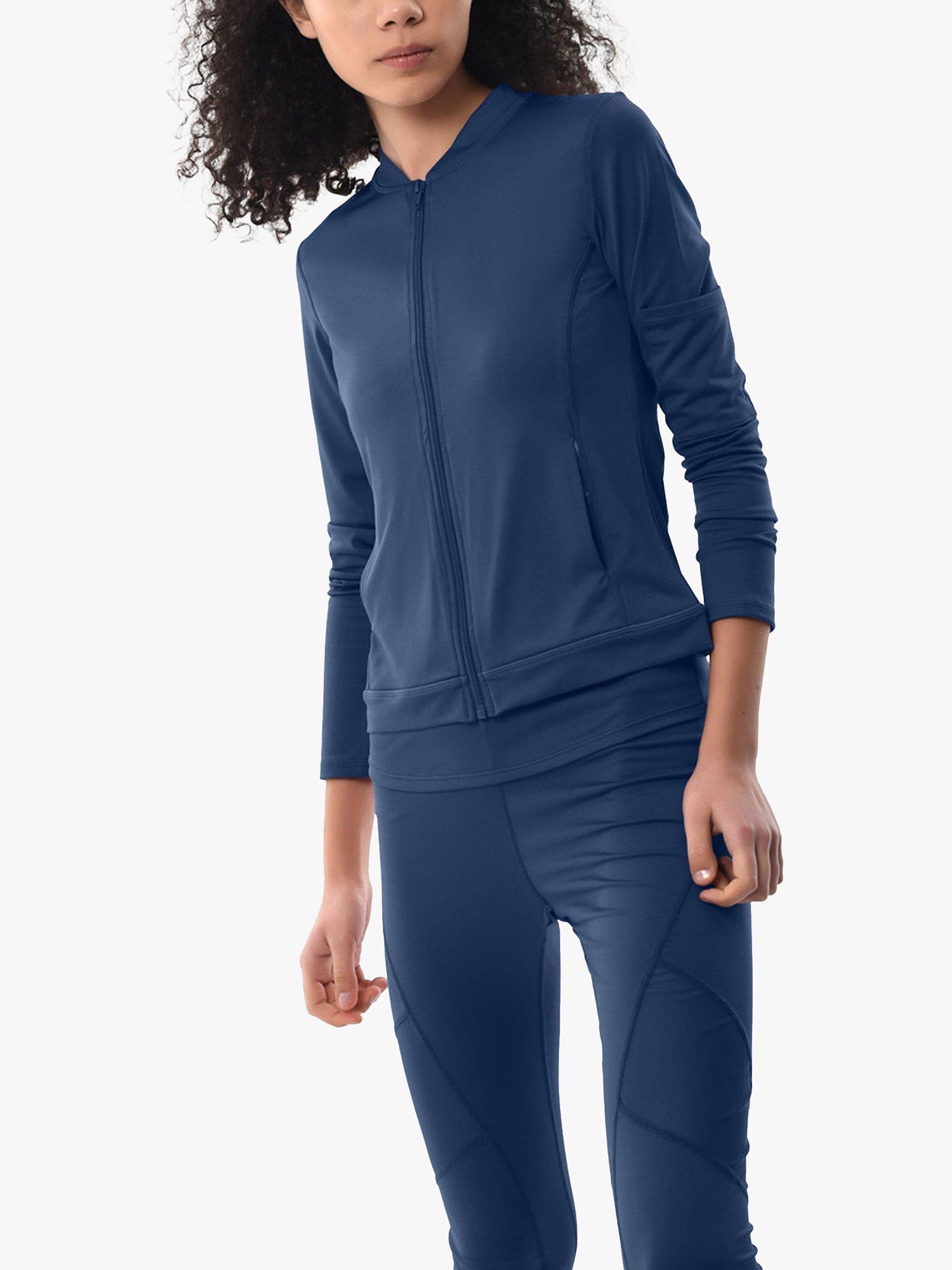 Closet London Zip Up Sports Jacket, Navy, 8