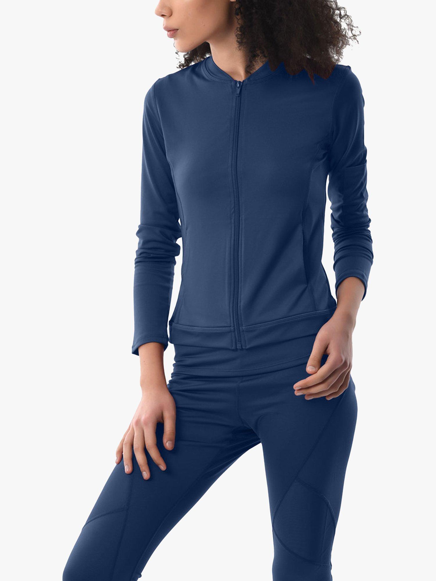 Closet London Zip Up Sports Jacket, Navy, 8