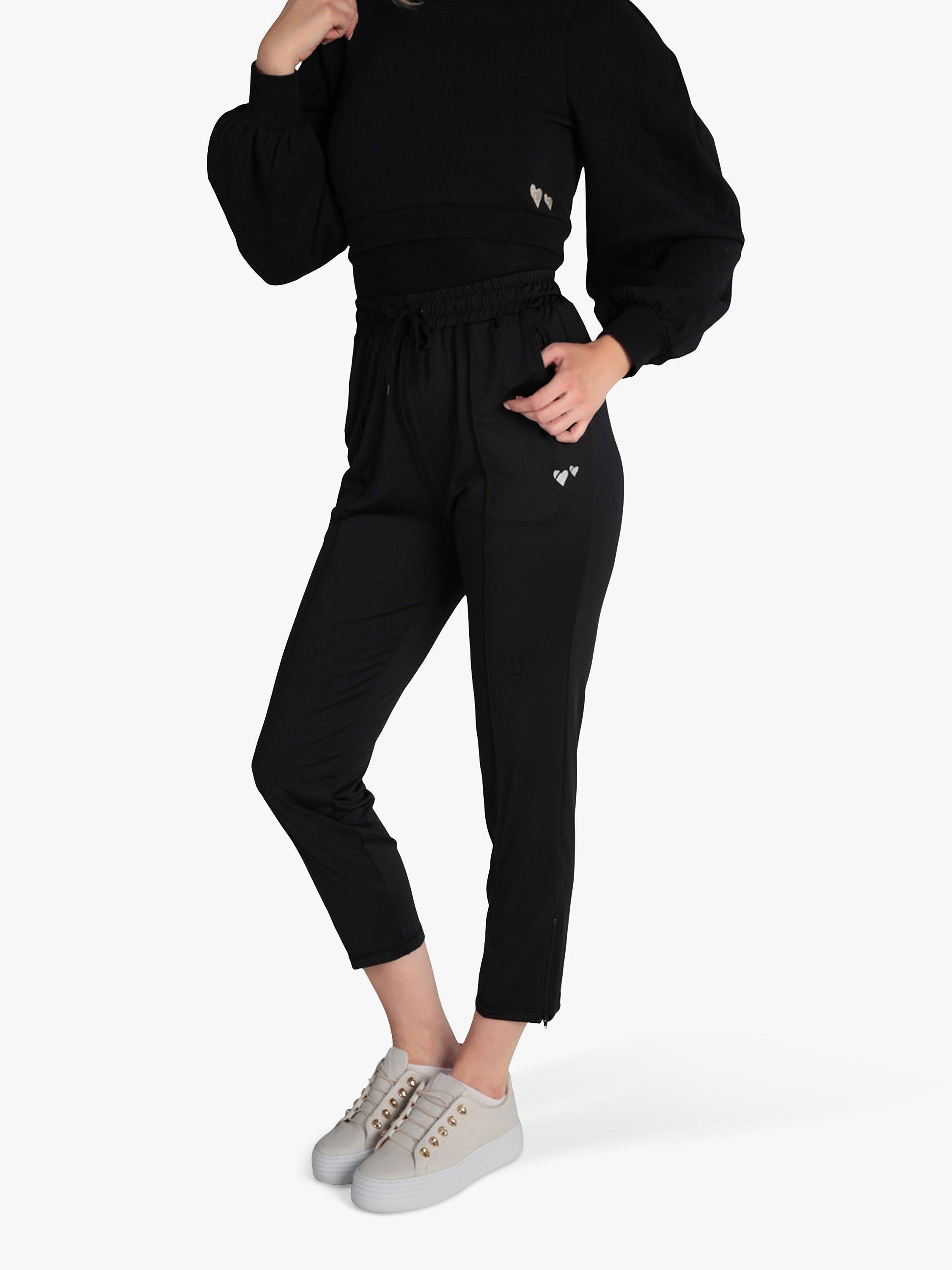 Product image 1 of 4, which shows Closet London Slim Ankle Length Joggers, Black, XS