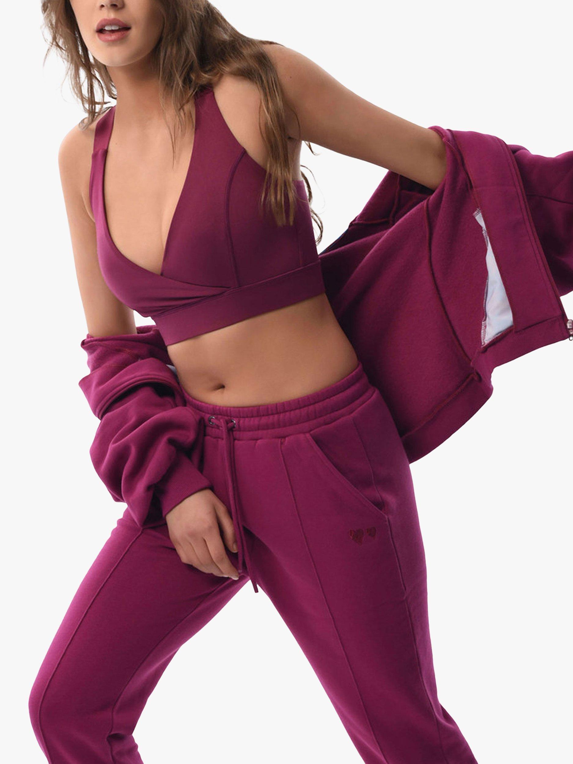 Product image 3 of 4, which shows Closet London Crossover Back Sports Bra Top, Pink, 14