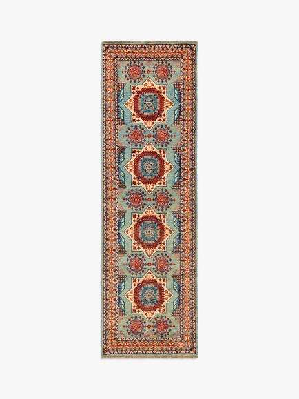 Gooch Luxury Hand Knotted Kashan Style Runner Rug, Multi, L240 x W70 cm, Multi