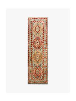Gooch Luxury Hand Knotted Khal Mohammadi Runner Rug, Orange, L240 x W70 cm, Orange