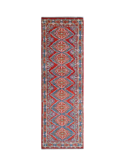Gooch Luxury Hand Knotted Pastel Balouch Runner Rug, Multi, L240 x W70 cm, Multi
