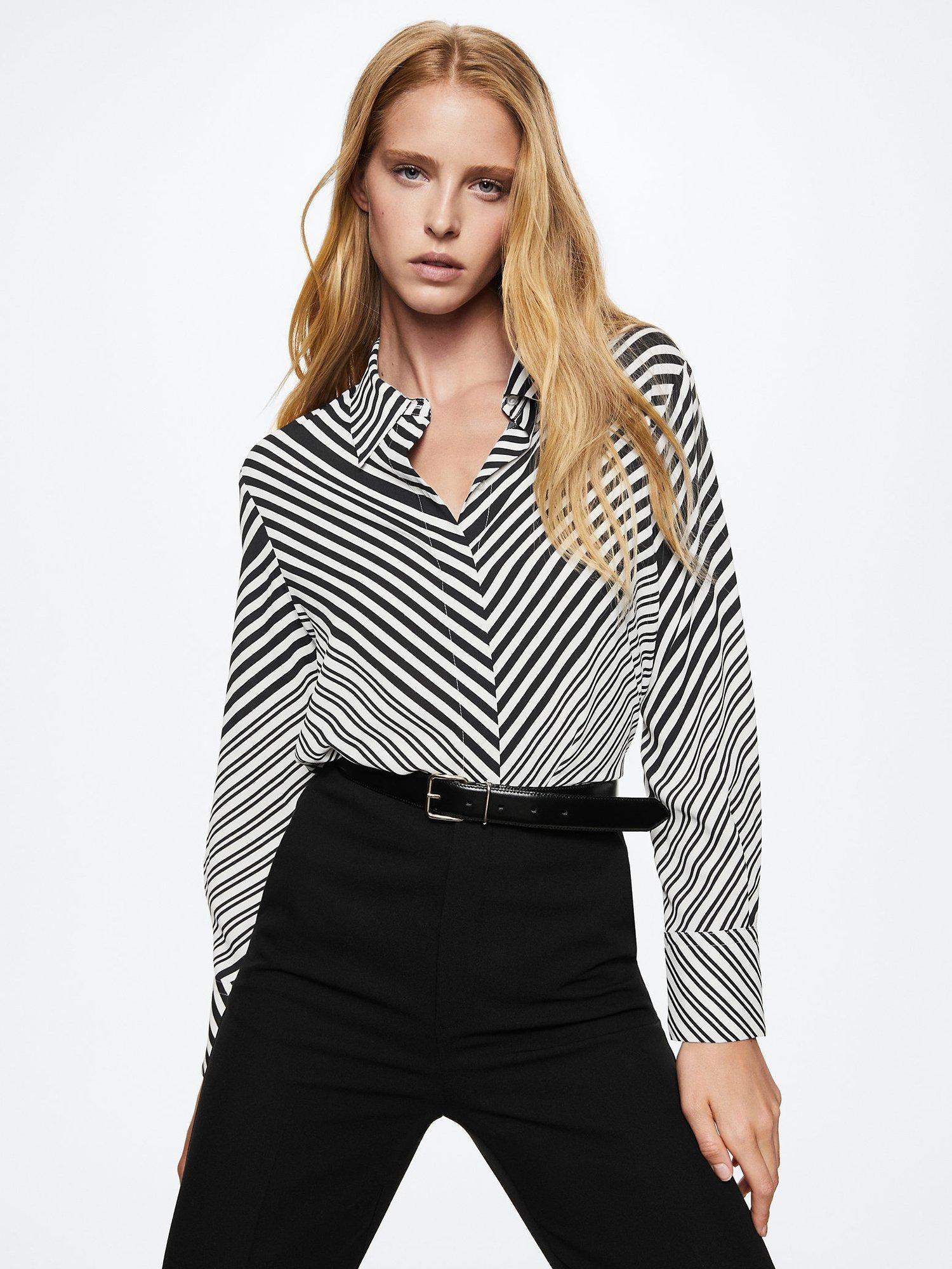 Mango Buttoned Flowy Shirt