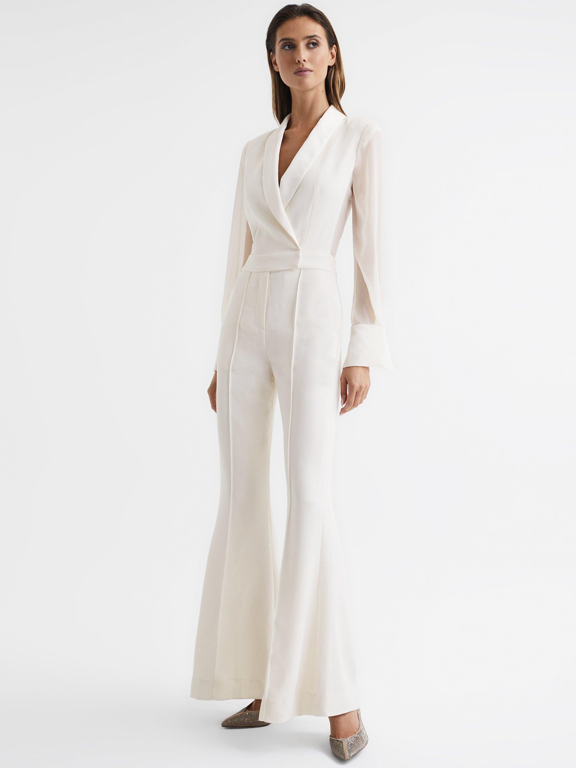 Reiss Lennon Jumpsuit, Ivory