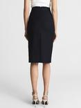 Reiss Haisley Wool Blend Pencil Skirt, Navy