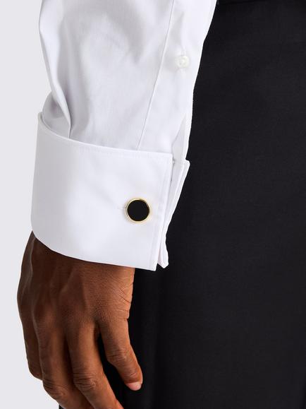 Moss Regular Fit Marcella Bib Dress Shirt, White - view 2, White