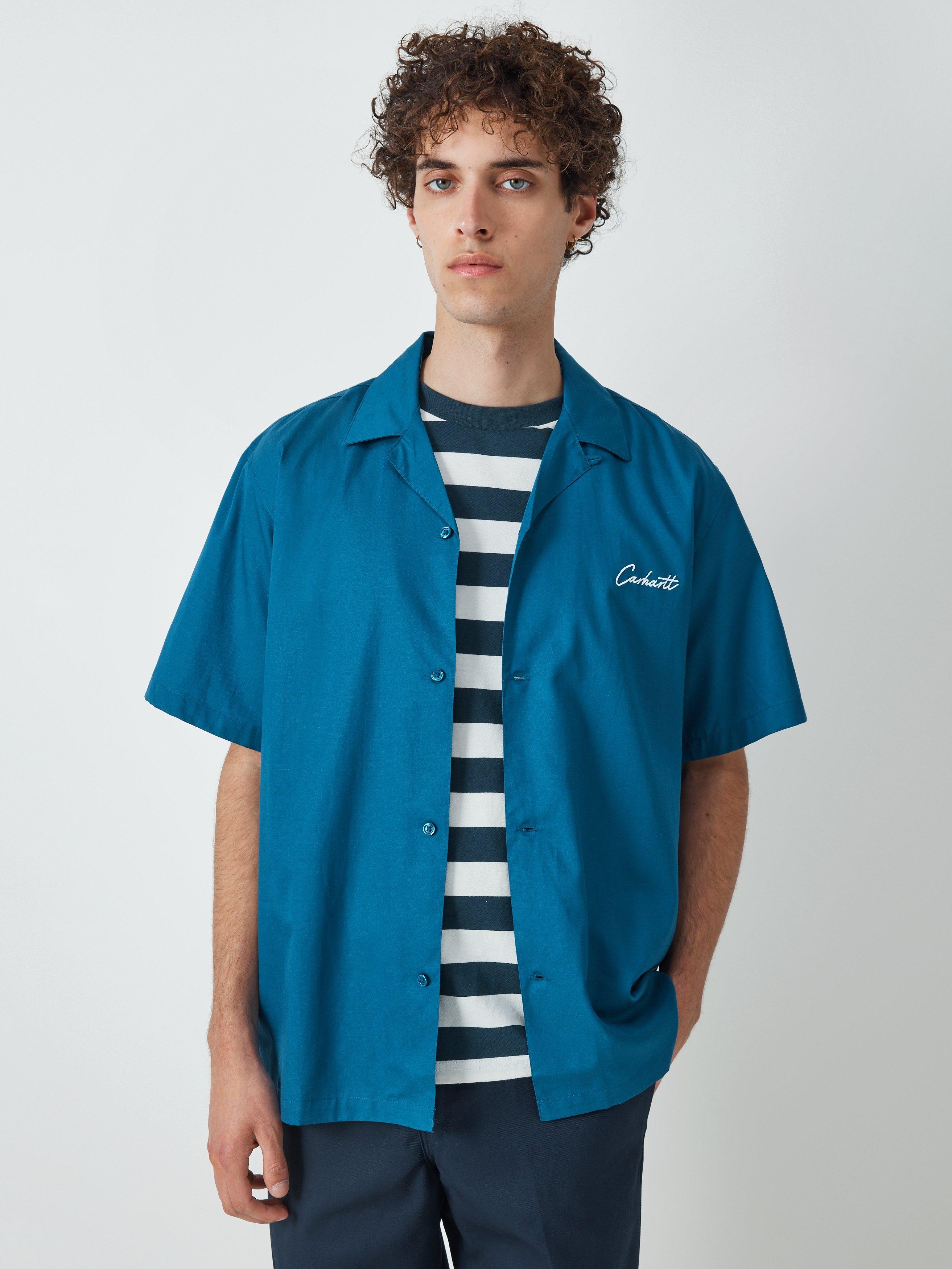 Carhartt WIP Delray Revere Collar Shirt, Amalfi/Wax