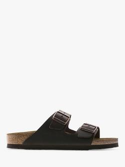 Birkenstock Arizona Double Strap Oiled Leather Sandals, Habana, Habana