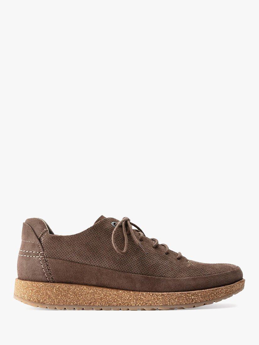 Birkenstock Honnef Suede Lace Up Shoes, Taupe