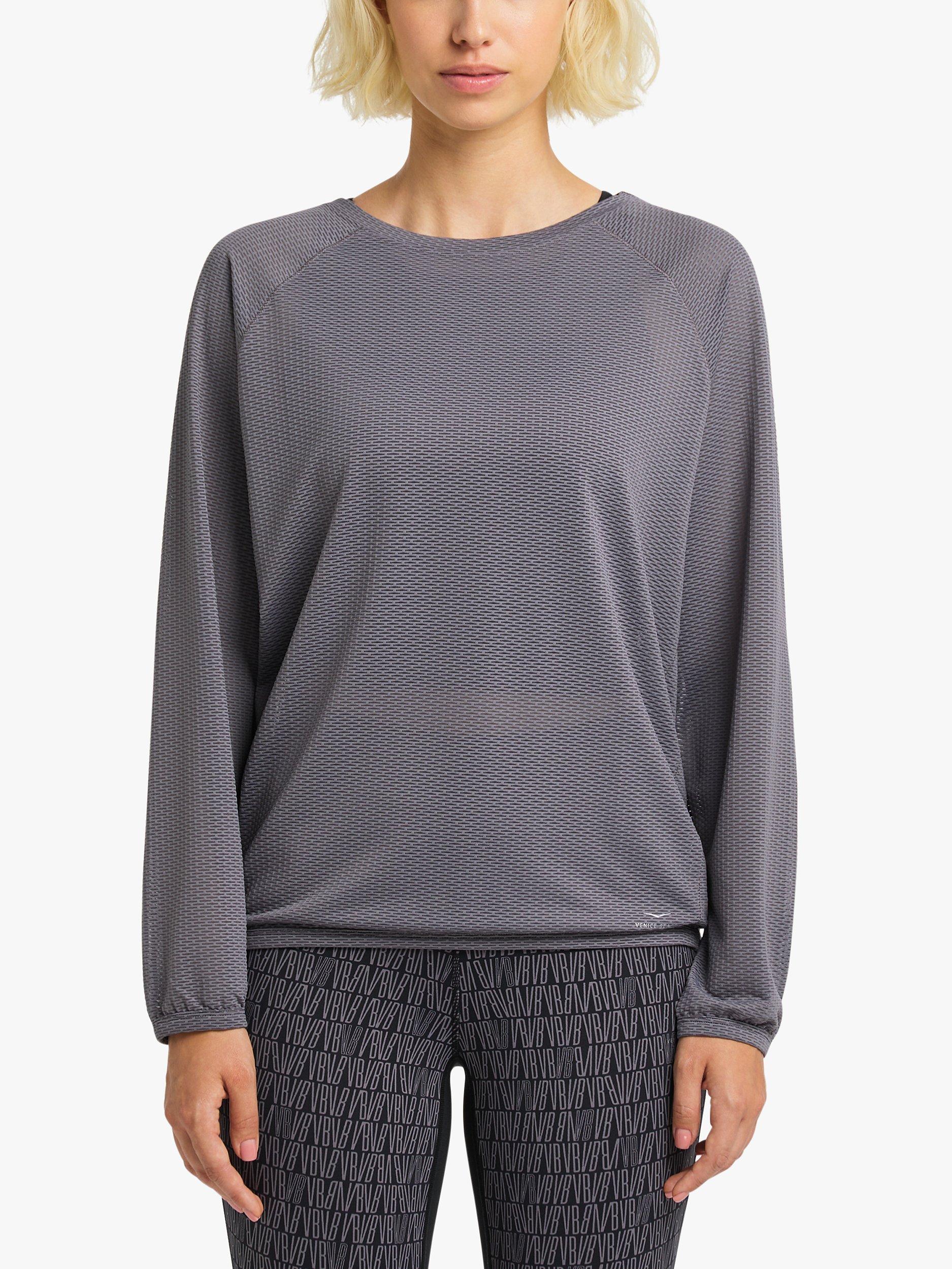 Product image 1 of 6, which shows Venice Beach Charleen Sports Top, Basalt, M