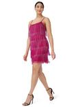 Adrianna Papell Beaded Fringe Mini Dress