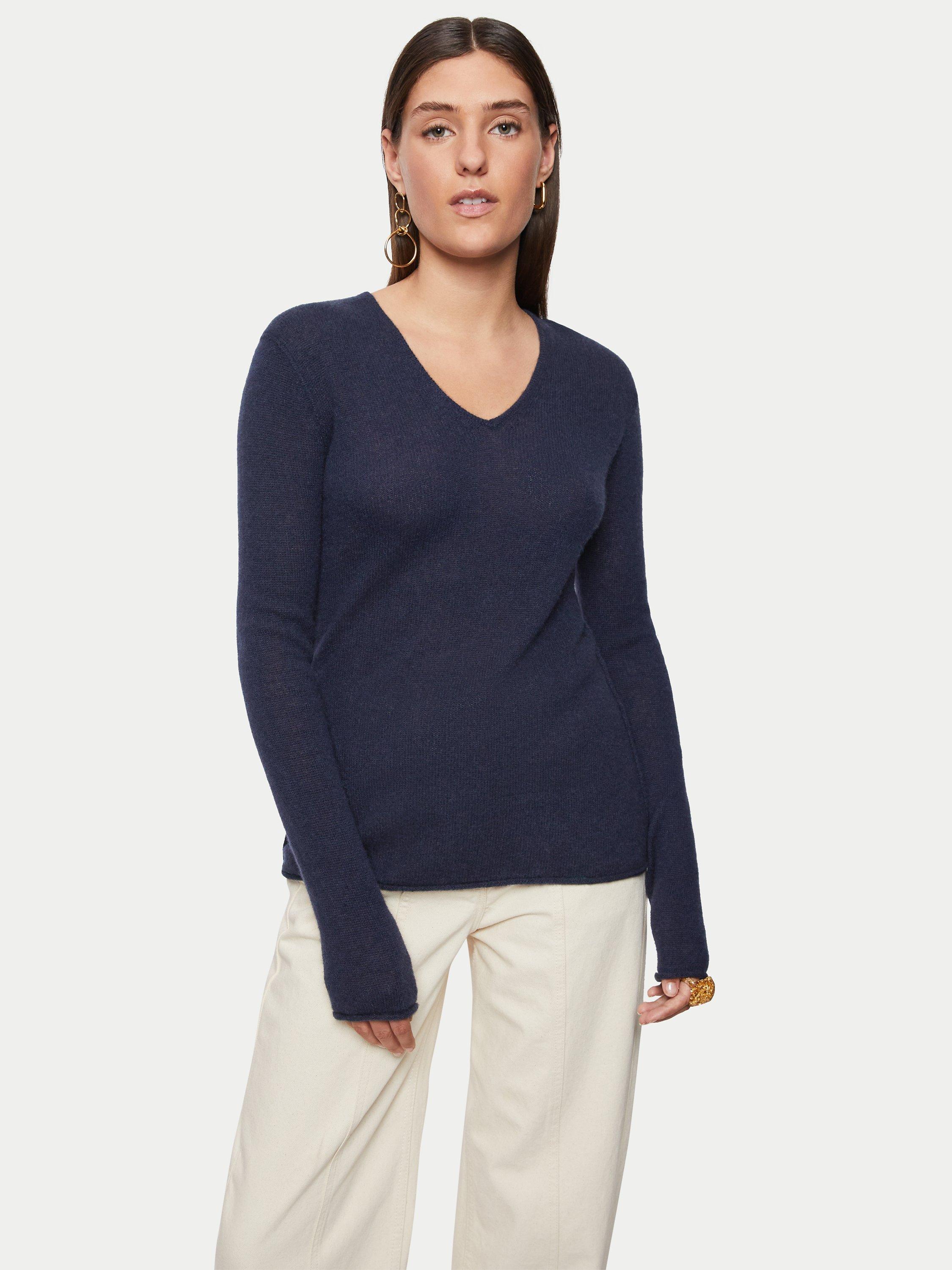 Jigsaw Cloud Cashmere V-Neck Jumper