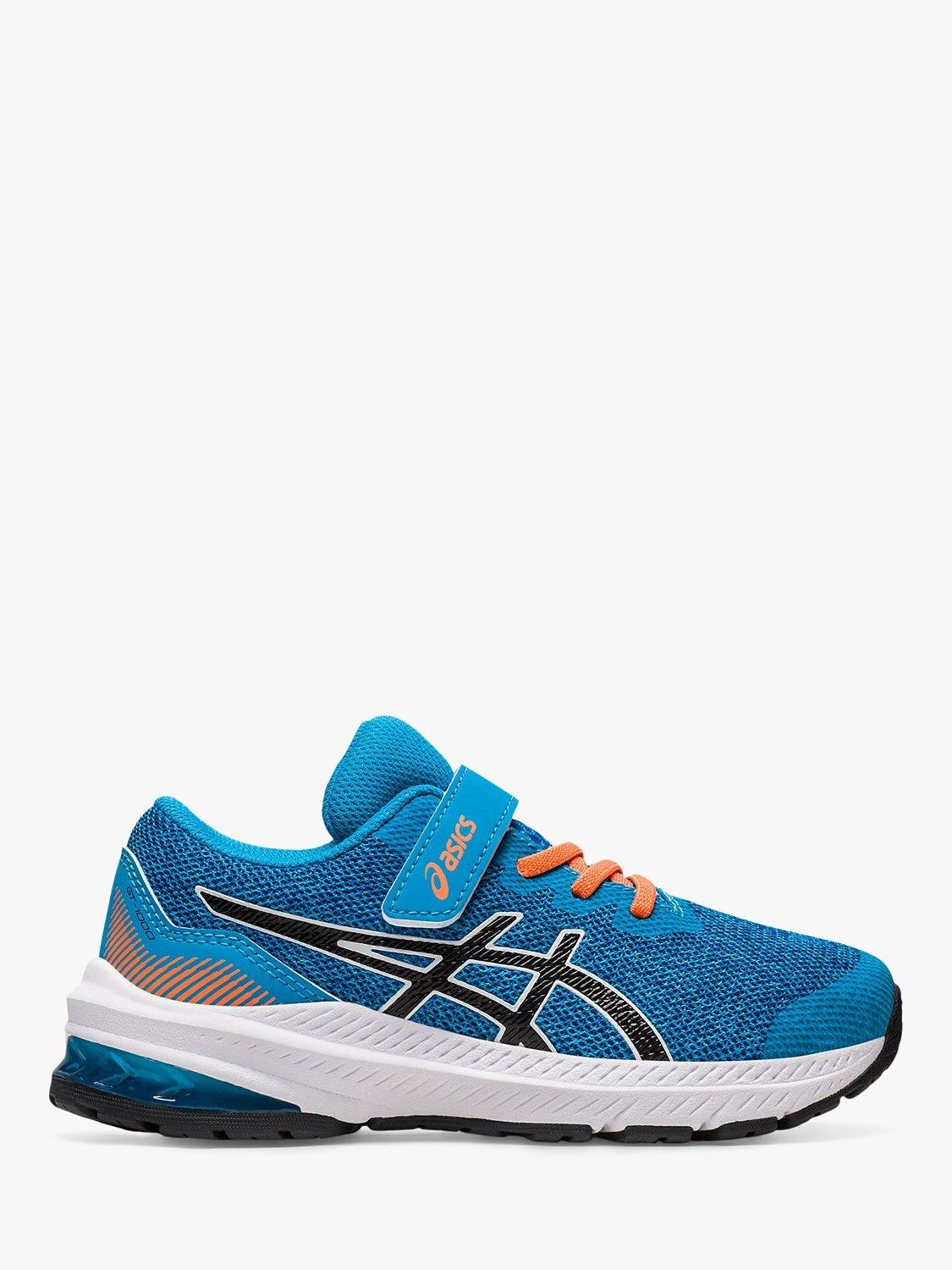 ASICS Kids' GT-1000 11 Riptape Running Shoes, Island Blue/Black