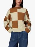 Whistles Check Wool Blend Jumper, Multi