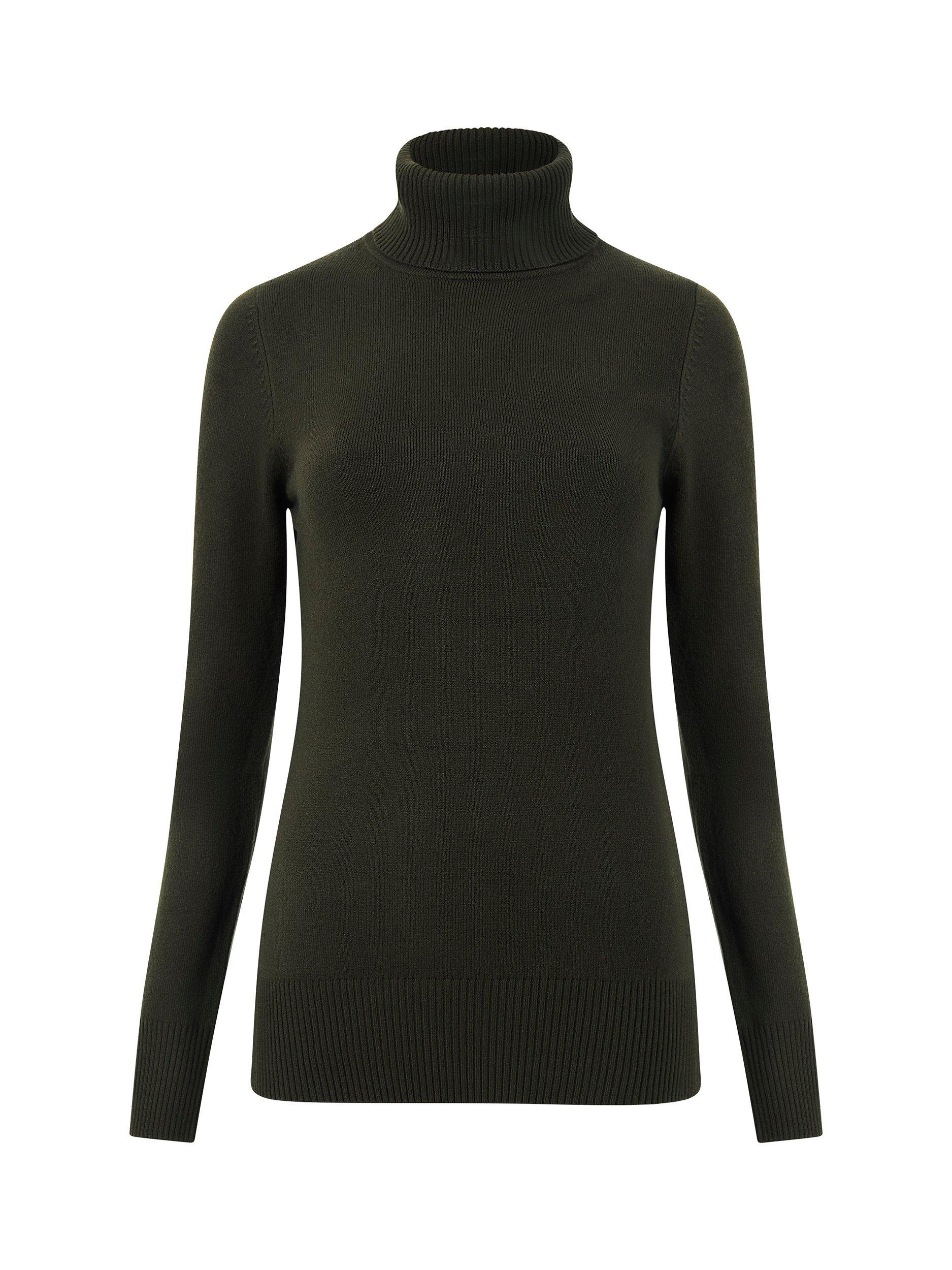 French Connection Babysoft Roll Neck Jumper, Brunswick           