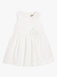 John Lewis Heirloom Collection Baby Silk Dress, White