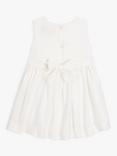 John Lewis Heirloom Collection Baby Silk Dress, White