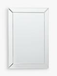 John Lewis Simple Bevelled Glass Rectangular Wall Mirror, Clear