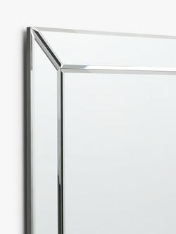 John Lewis Simple Bevelled Glass Rectangular Wall Mirror, Clear - view 2, Clear