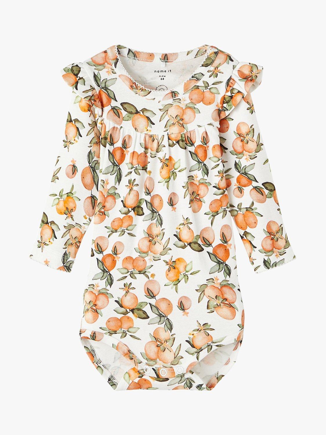 NAME IT Baby Long Sleeve Bodysuit, Bright White