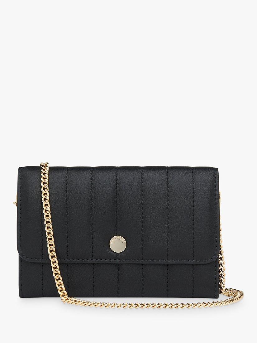 Whistles Elly Leather Quilted Chain Bag