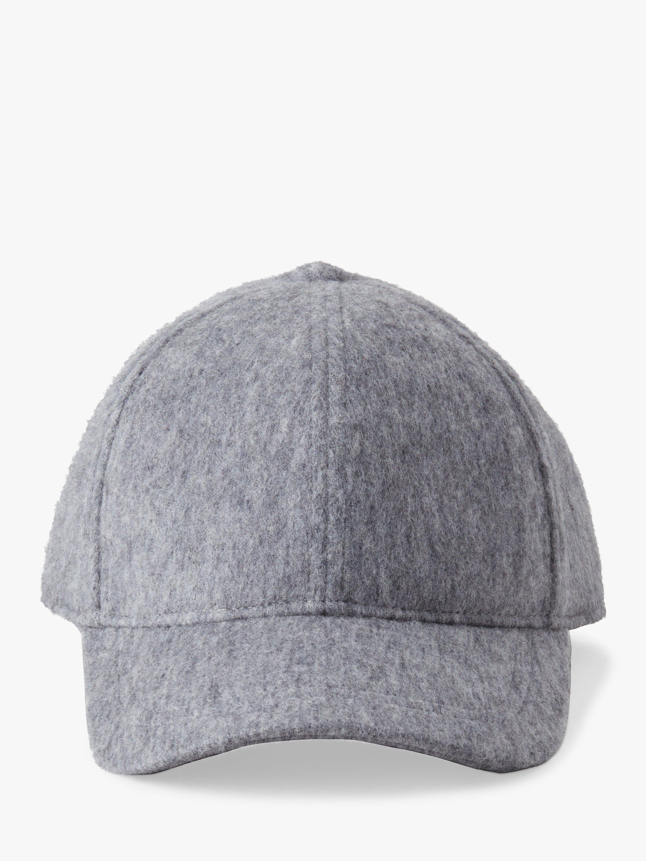 Mulberry Merino Wool Baseball Cap, Charcoal/Black
