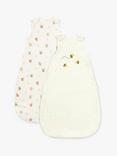 John Lewis Embroidered Bee Baby Sleeping Bag, 0.5/1.5 Tog, Pack of 2