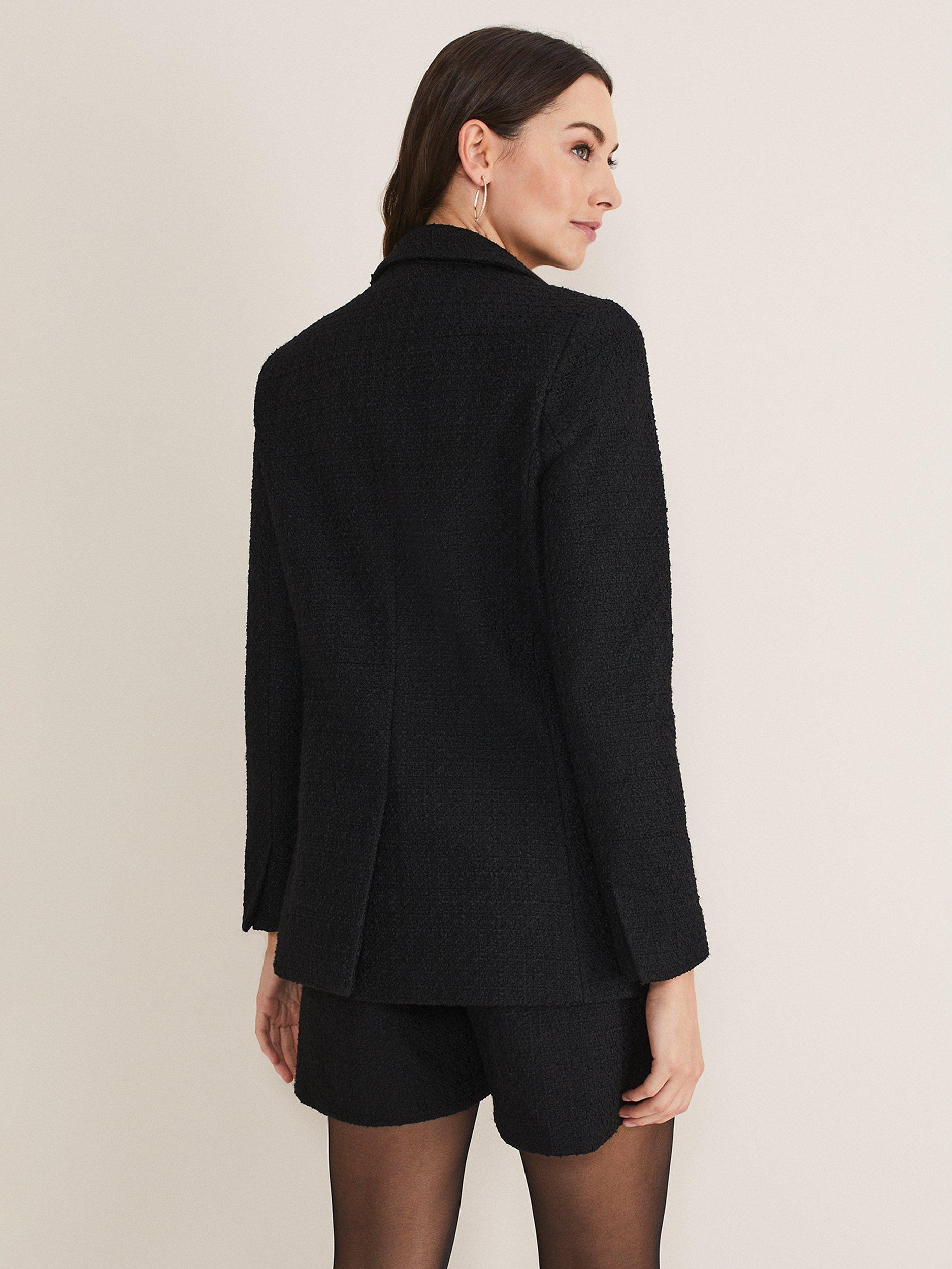 Phase Eight Auden Boucle Blazer, Black, 26