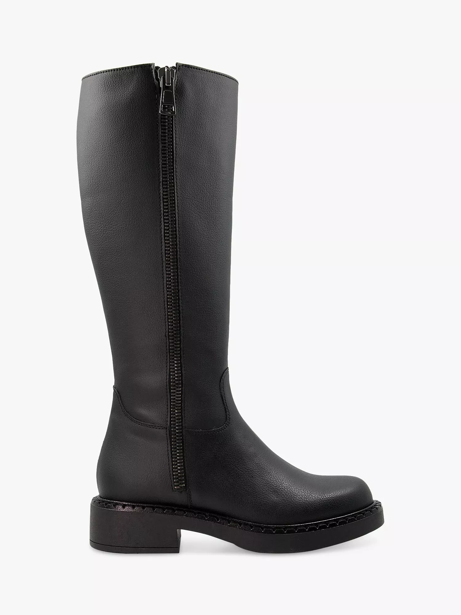 Mango leather flat knee high boot best sale