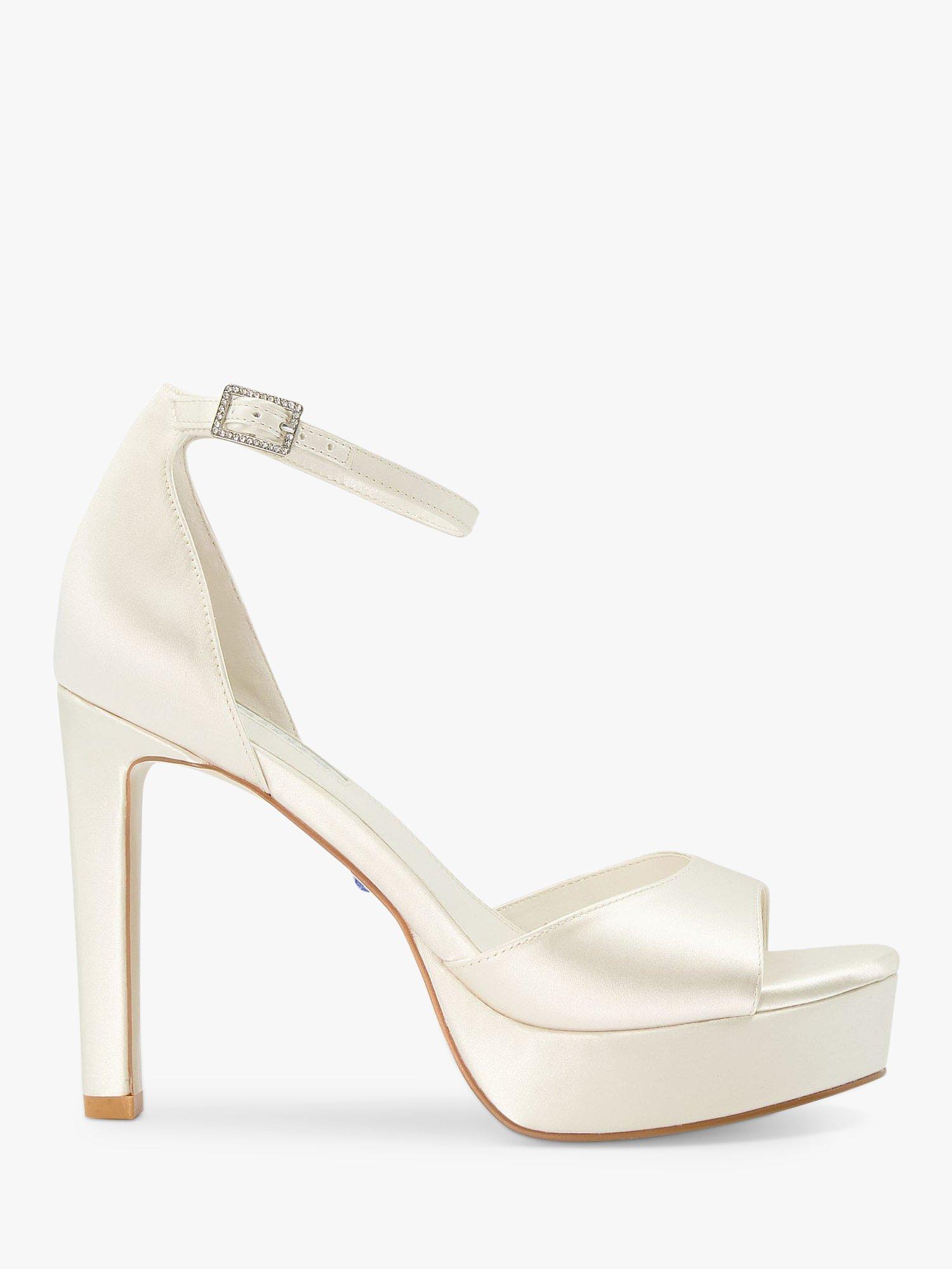 Dune Bridal Collection Mistia High Heel Platform Satin Sandals