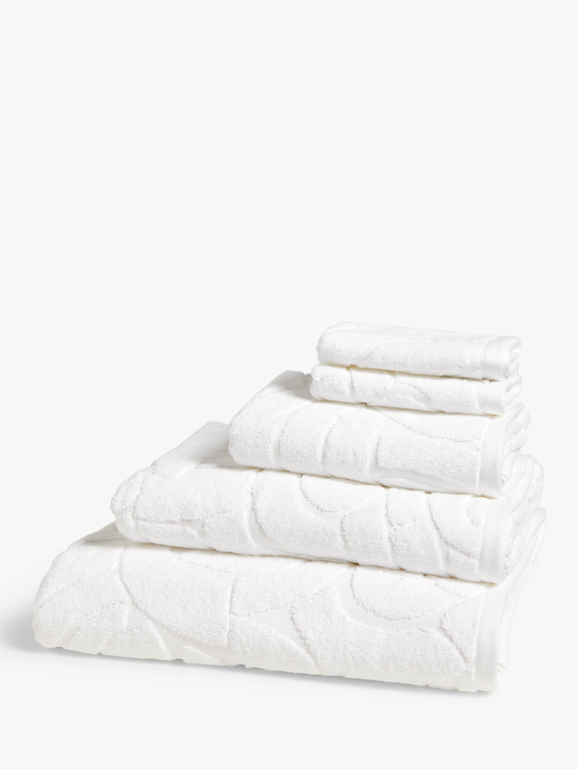 John Lewis Verve Towels, White