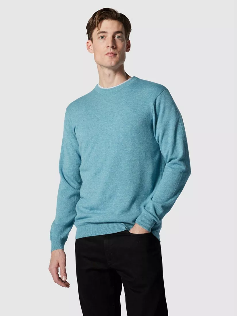 Rodd & Gun 2024 Men's Crew Neck Wool Cashmere Blend Long-Sleeve Sweater Size Medium