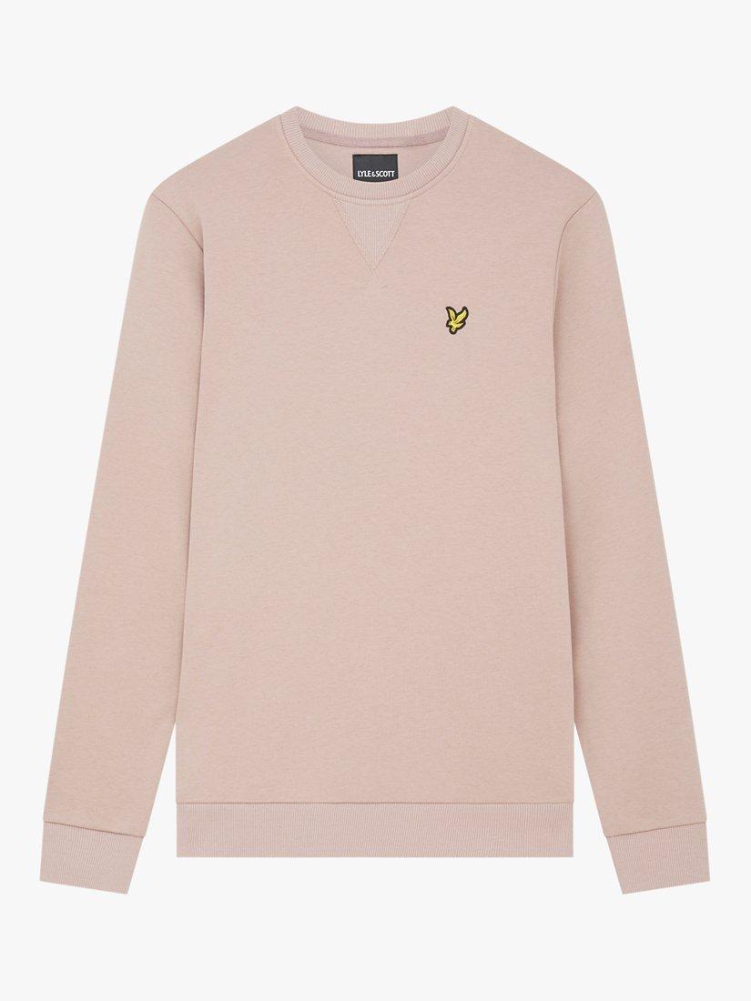 Lyle & Scott Logo Crew Neck Cotton Sweatshirt, W785 Mauve Dusk