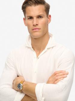 Superdry Casual Linen Long Sleeve Shirt - view 2, Optic