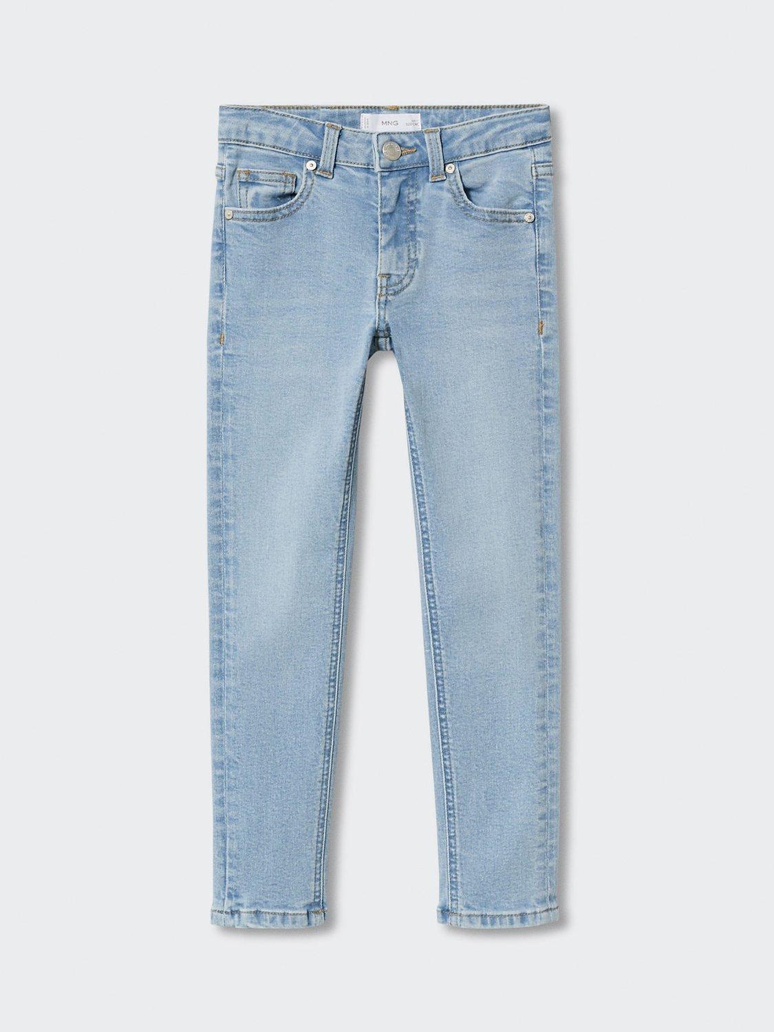 Mango Kids' Skinny Jeans, Open Blue