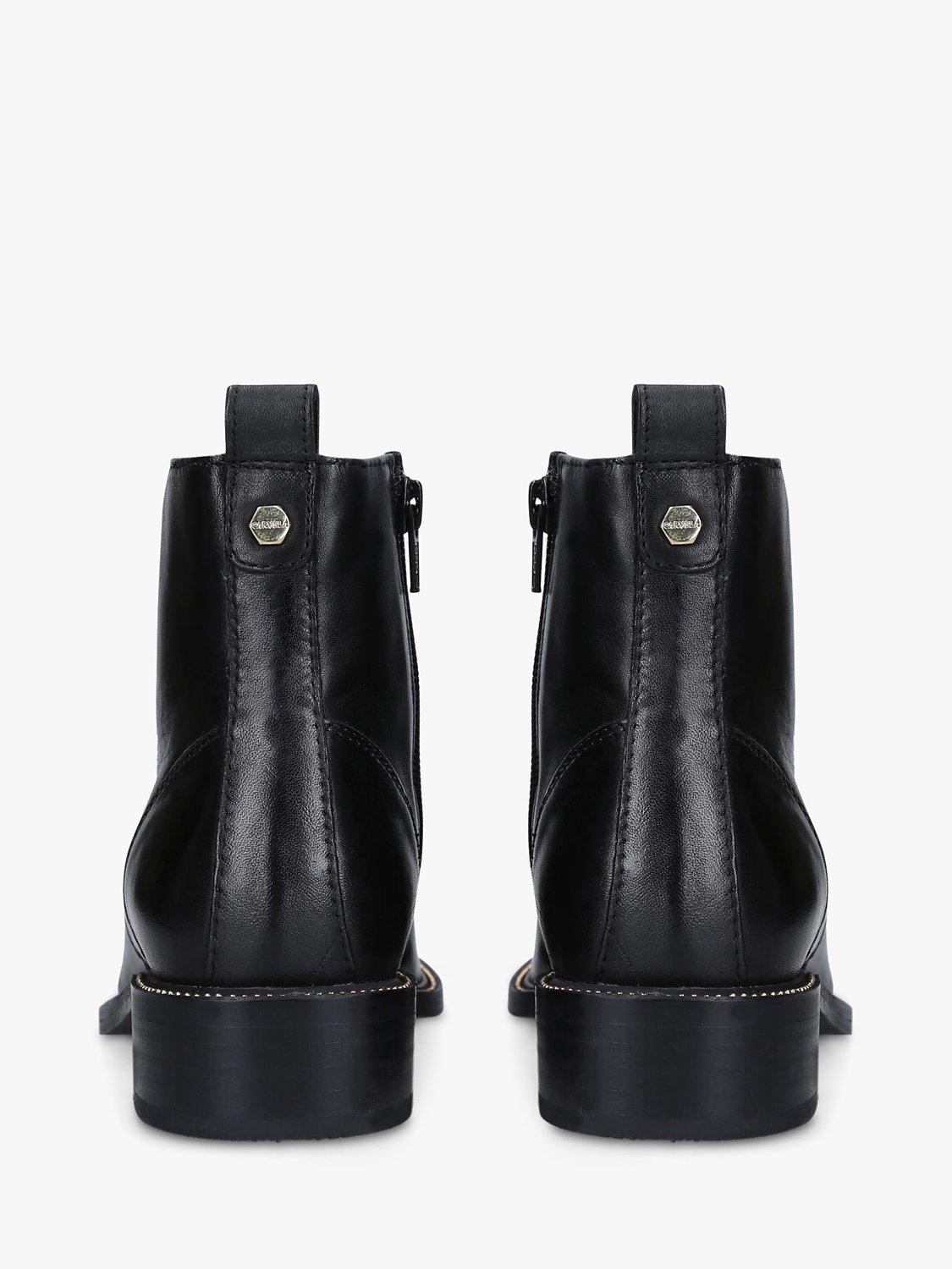 Carvela Spike Stud Detail Leather Ankle Boots