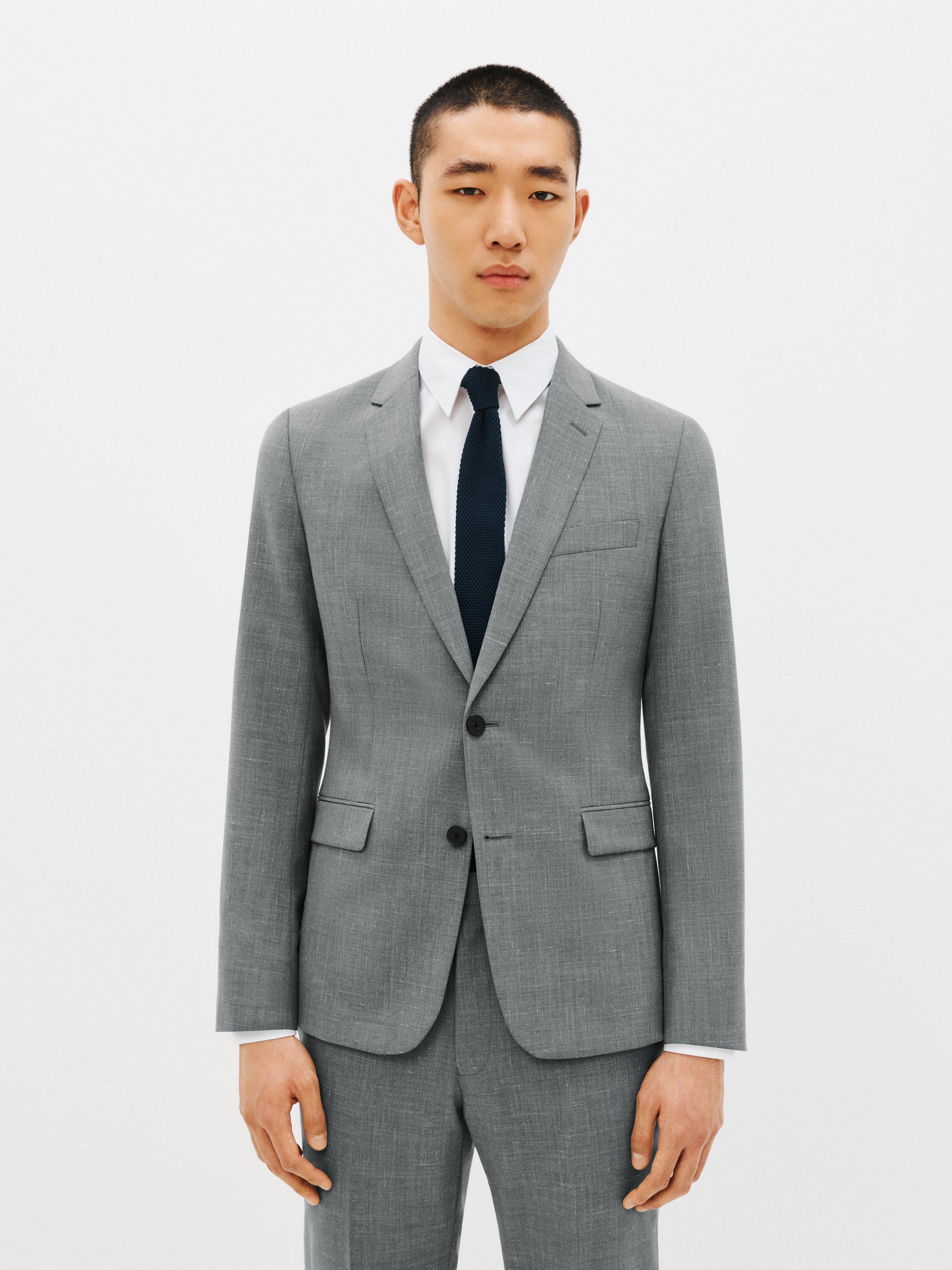 Kin Melange Slim Fit Suit Jacket, Grey