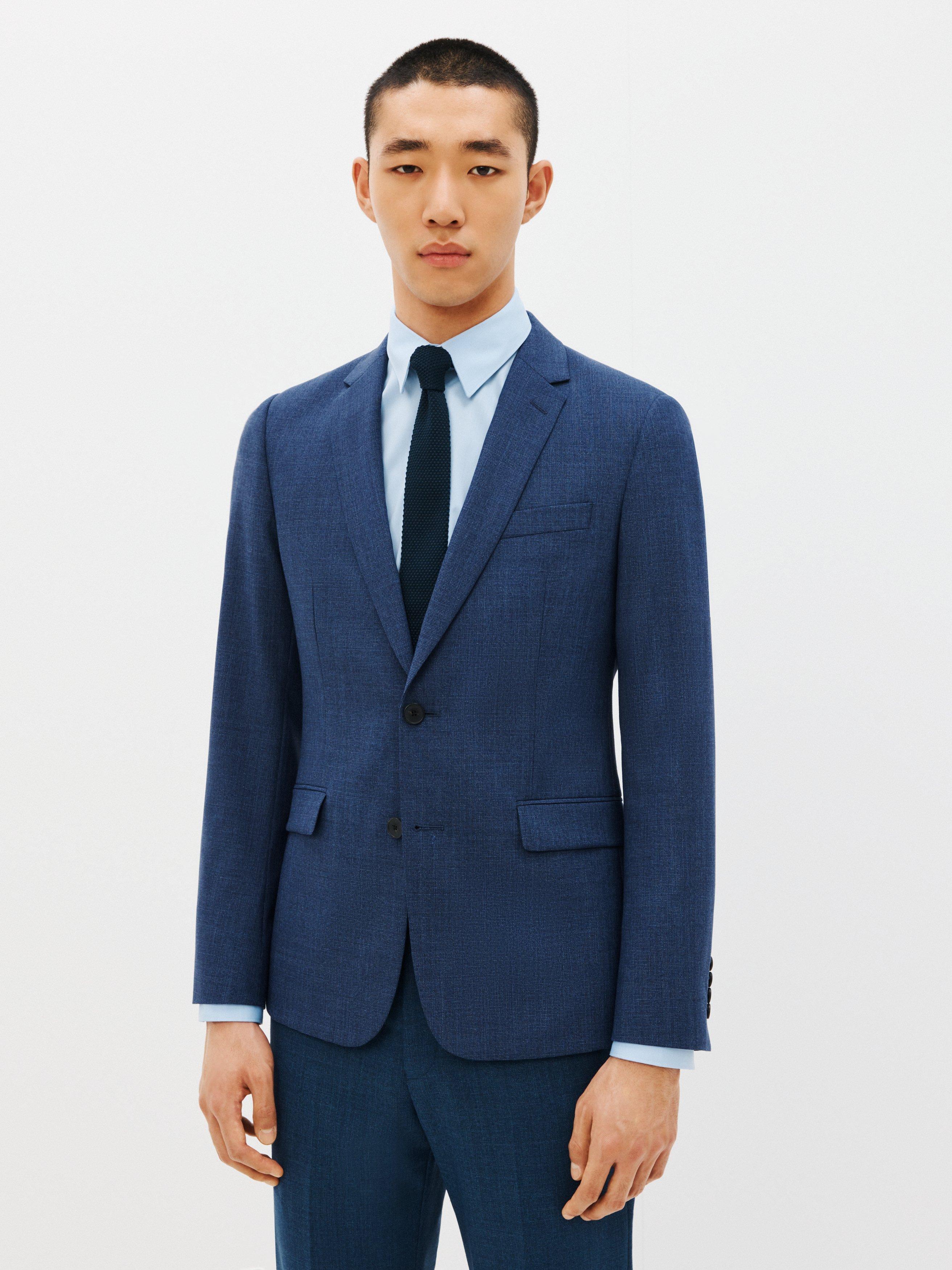 Kin Semi Plain Slim Fit Suit Jacket, Royal Blue