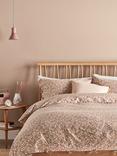 John Lewis Scallop Floral Organic Cotton Duvet Cover Set