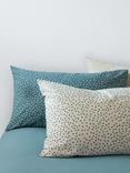 John Lewis ANYDAY Spots Reversible Duvet Cover Set, Blue/Stone