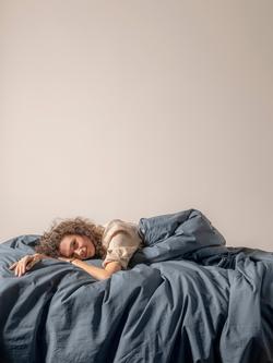 Bedfolk Relaxed Cotton Bedding - view 2, Ink